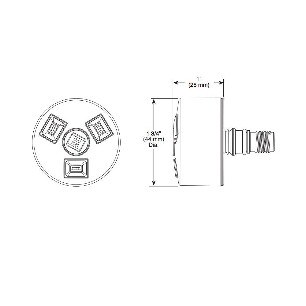 Delta T11951 Dryden 6 Setting 3 Port Diverter Trim Chrome 2