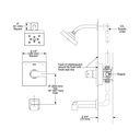 Delta T14467 Ara 14 Series Mc Tub Shower Trim Stainless 2