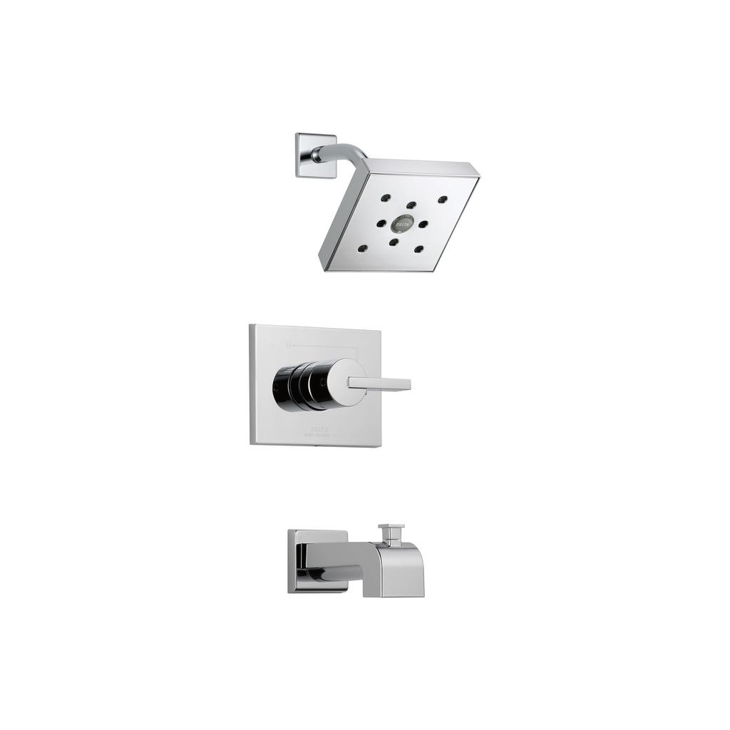 Delta T14453 H2O Vero 14 Series Tub Shower Trim Chrome 1