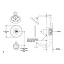 Delta T14497 Cassidy Monitor 14 Series H2Okinetic Tub Shower Trim Less Handle Stainless 2