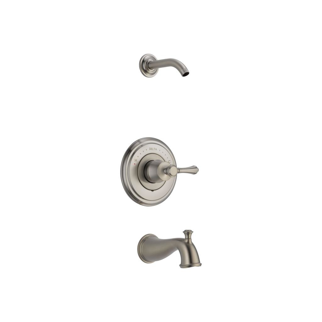 Delta T14497 Cassidy Monitor 14 Series Tub Shower Trim Less Handle Less Head Stainless 1