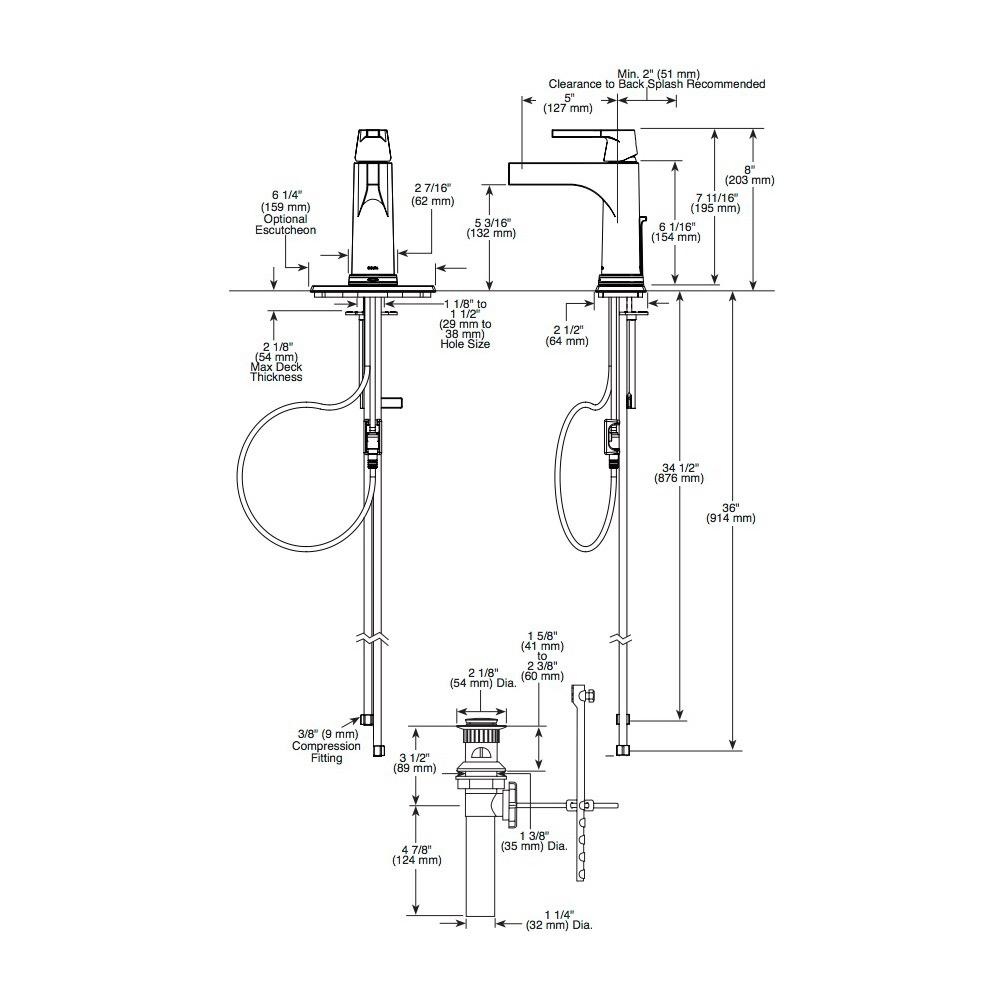 Delta 574T Zura Single Handle Bathroom Faucet Touch2O Technology Matte Black 2