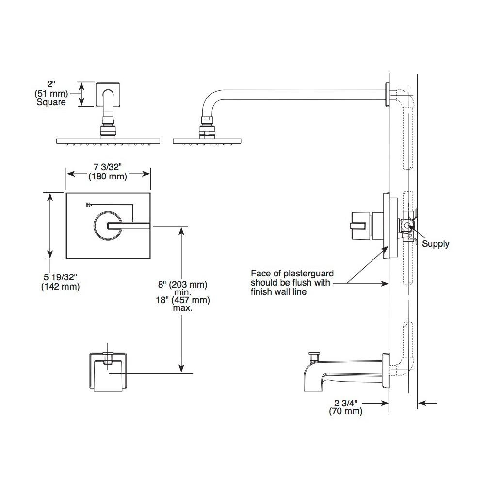 Delta T14253 H2O Vero Monitor 14 Series Shower Trim Champagne Bronze 2