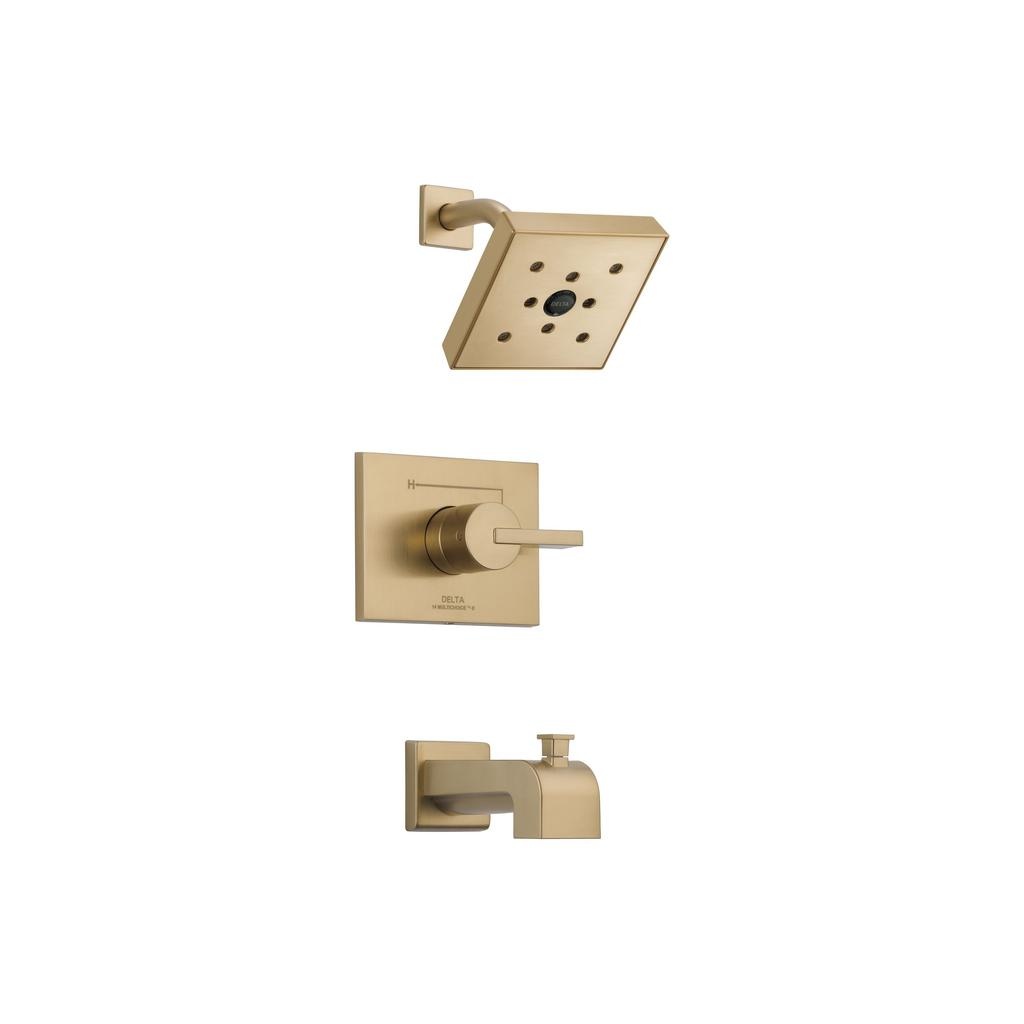 Delta T14453 H2O Vero 14 Series Tub Shower Trim Champagne Bronze 1