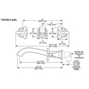 Delta T35766LF Stryke Wall Mounted Lavatory Trim Chrome 2