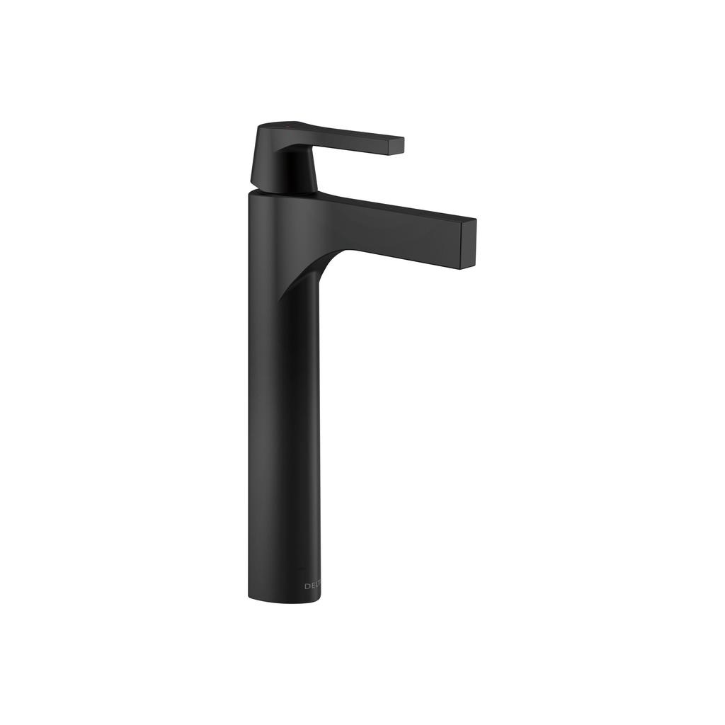 Delta 774 Zura Single Handle Vessel Bathroom Faucet Matte Black 1