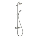 Hansgrohe 27169821 Croma 4 Spray Hand Shower &amp; Showerhead Kit Brushed Nickel 1