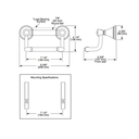 Delta 41350 Traditional Tissue Holder With Assist Bar Chrome 2