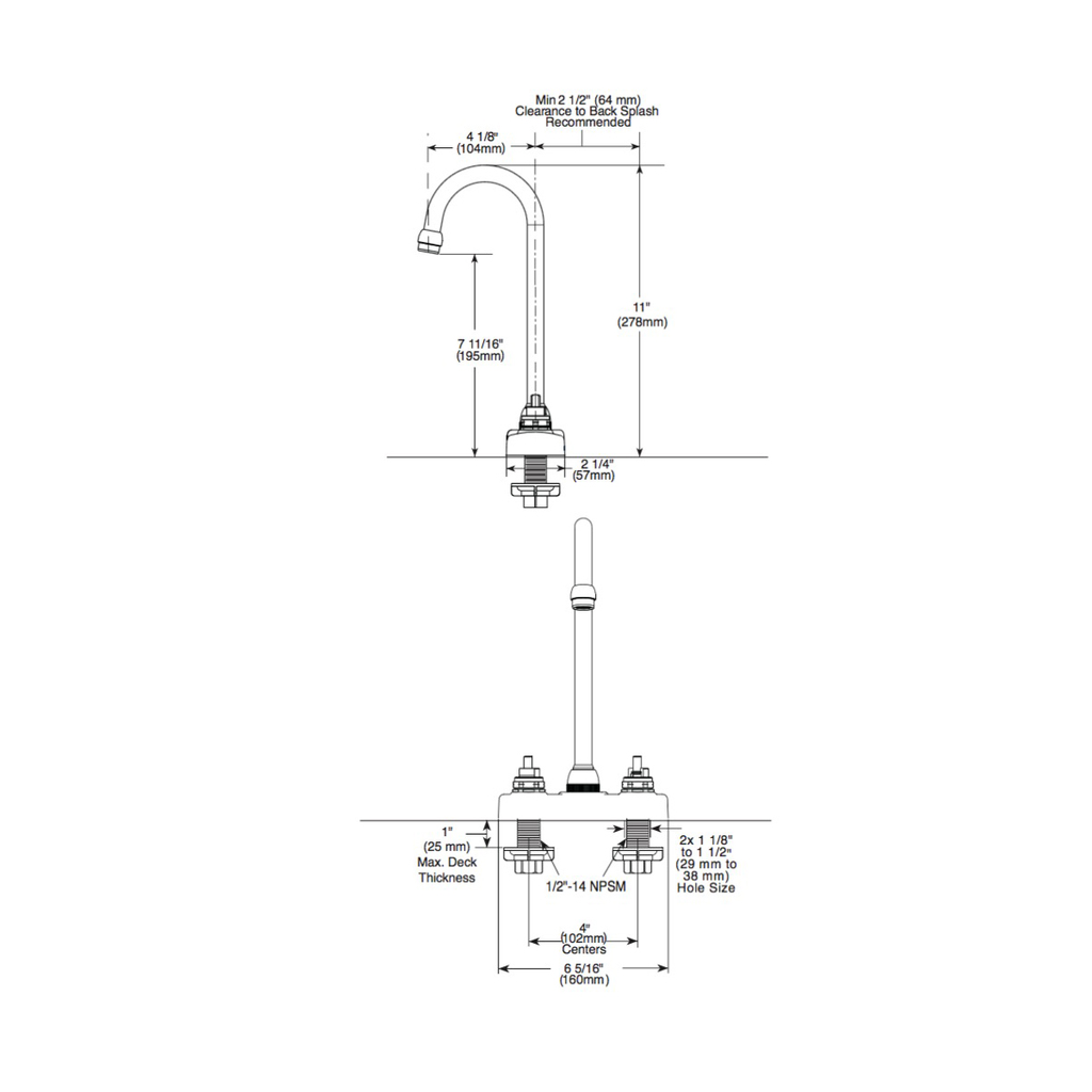 Delta 2172LF Classic Two Handle Bar Prep Faucet Less Handles Chrome 2