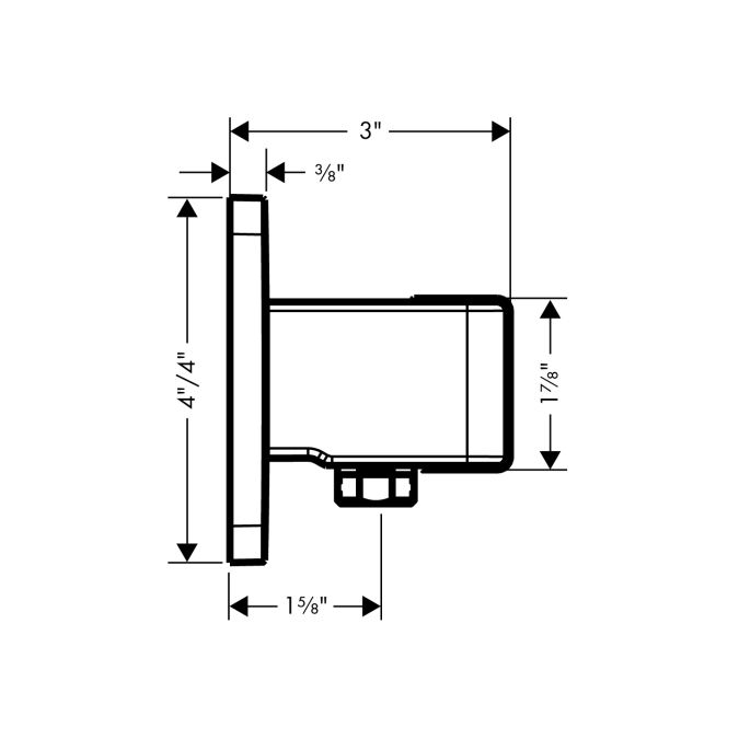 Hansgrohe 11626001 Axor Urquiola Handshower Porter With Outlet Chrome 2