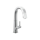 Delta 9993 Pivotal Single Handle Pull Down Bar Faucet Chrome 1