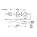 Delta T3576LF Stryke Wall Mounted Lavatory Trim Chrome 2