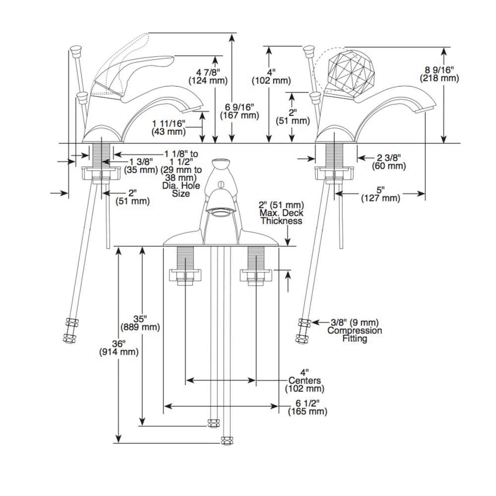 Delta 520 Classic Single Handle Centerset Lavatory Faucet Brilliance Stainless 2