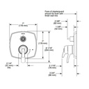 Delta T27876 Stryke 17 Series Integrated Diverter Trim Less Handle Matte Black 2