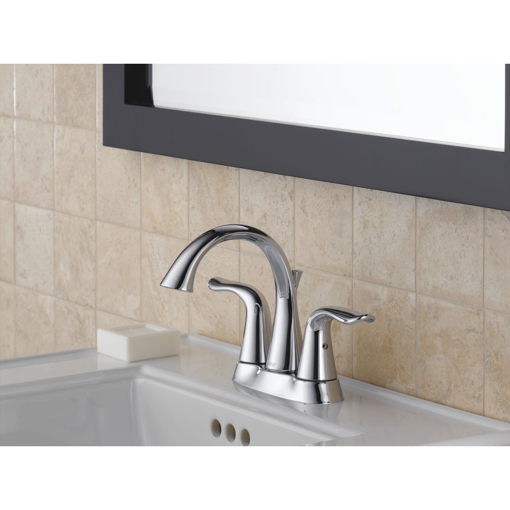 Delta 2538 Lahara Two Handle Centerset Lavatory Faucet Champagne Bronze 3