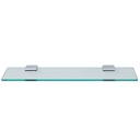 Laloo J1887C Jazz Single Glass Shelf Chrome 1