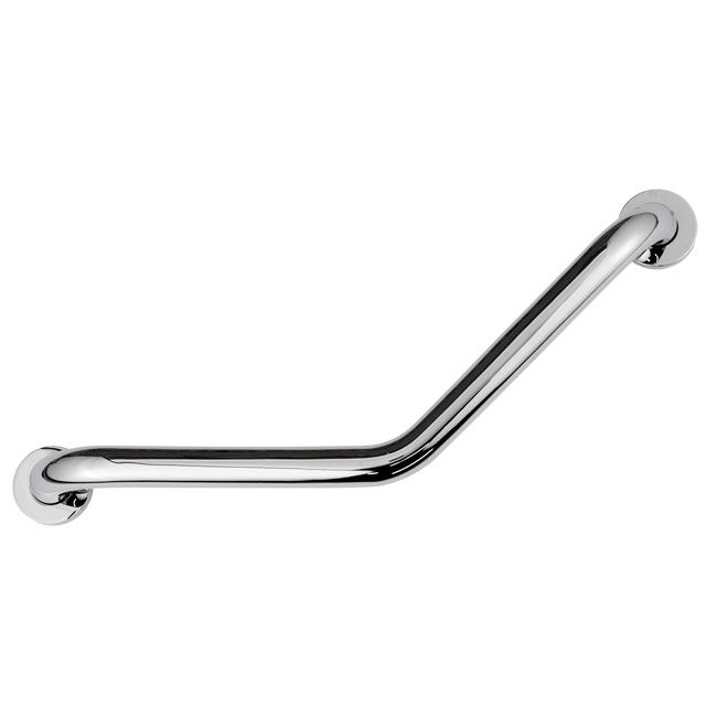 Laloo 1013BG Angled Grab Bar Brushed Gold 1