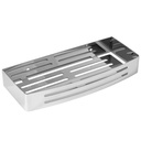 Laloo 3439MB Stainless Rectangular Shower Caddy Matte Black 1