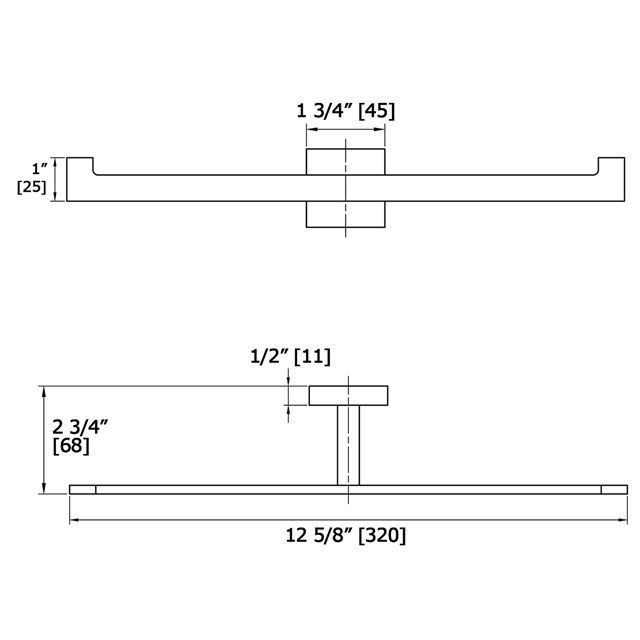 Laloo 4005BN Double Roll Paper Holder Brushed Nickel 3