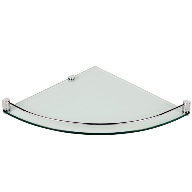 Laloo 5611TGD Single Corner Shelf Polished Gold 1