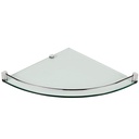 Laloo 5611TPN Single Corner Shelf Polished Nickel 1