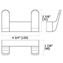 Laloo 7116-2BN Double Hook Brushed Nickel 3