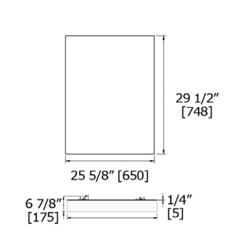 Laloo M00147V Mirror With Hanging Bottom Shelf 2