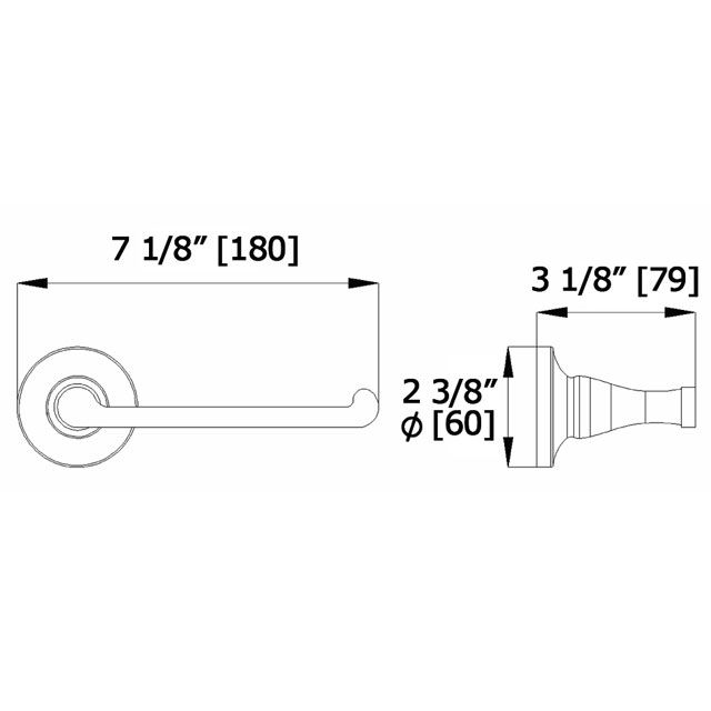 Laloo C7386PN CoCo Paper Holder Polished Nickel 3