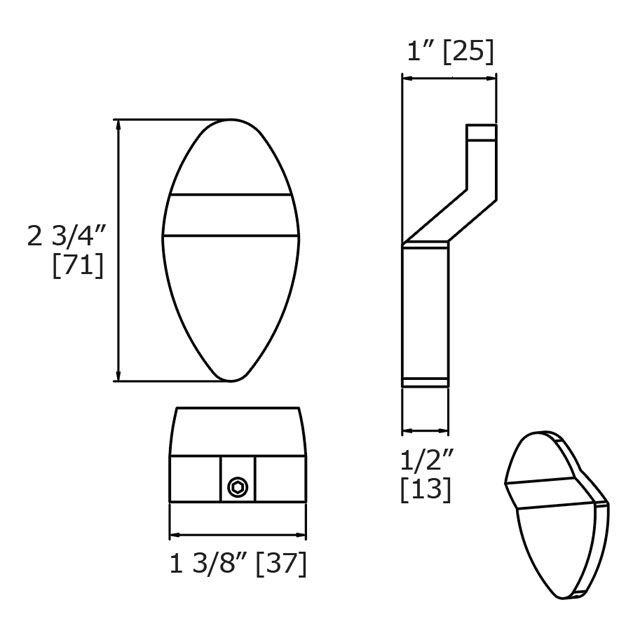 Laloo G5582BN Gravity Robe Hook Brushed Nickel 3