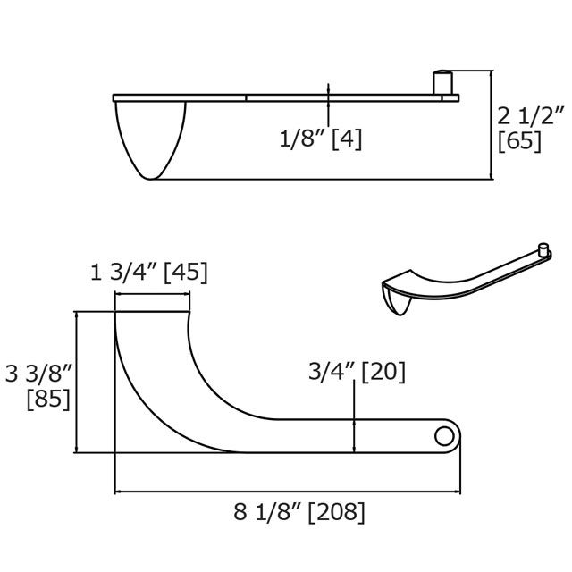 Laloo G5586C Gravity Paper Holder Chrome 3