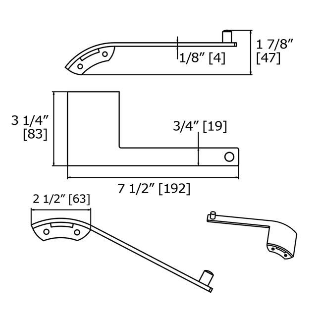 Laloo R3086C Radius Paper Holder Chrome 3