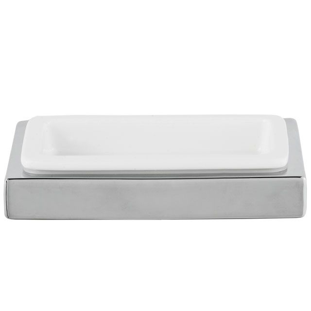 Laloo J1885MB Jazz Soap Dish And Holder Matte Black 1