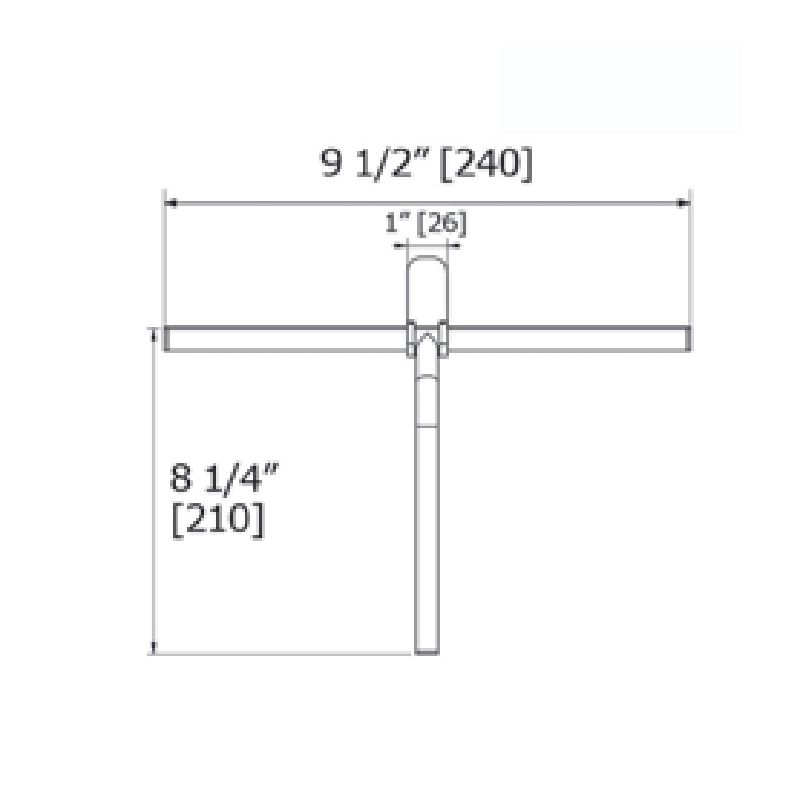 Laloo S0100MB Shower Squeegee Matte Black 3