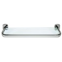 Laloo W6587BN Wynn Single Glass Shelf Brushed Nickel 1