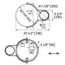 Laloo H01641 Hinged 3x Magnification Mirror 2