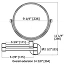 Laloo 2016C Magnification Mirror Chrome 2