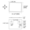 Laloo M01206 Off Angle Beveled Mirror 2