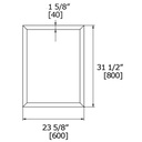 Laloo M30009 Beveled Frame Mirror 3