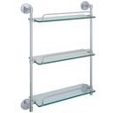 Laloo L53CLM Classic R Triple Glass Shelf Chrome 1