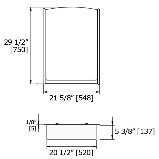 Laloo M26001A Mirror With Tubular Chrome Accents And Shelf 2