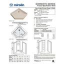 Mirolin SB38NA 38&quot; Neo Angle Base White 2