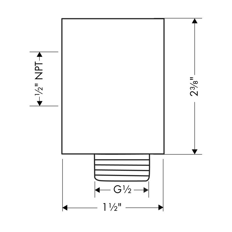 Hansgrohe 27451001 Axor Wall Outlet Chrome 2