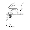 Hansgrohe 34016001 Axor Citterio M Single Hole Faucet Small Chrome 2