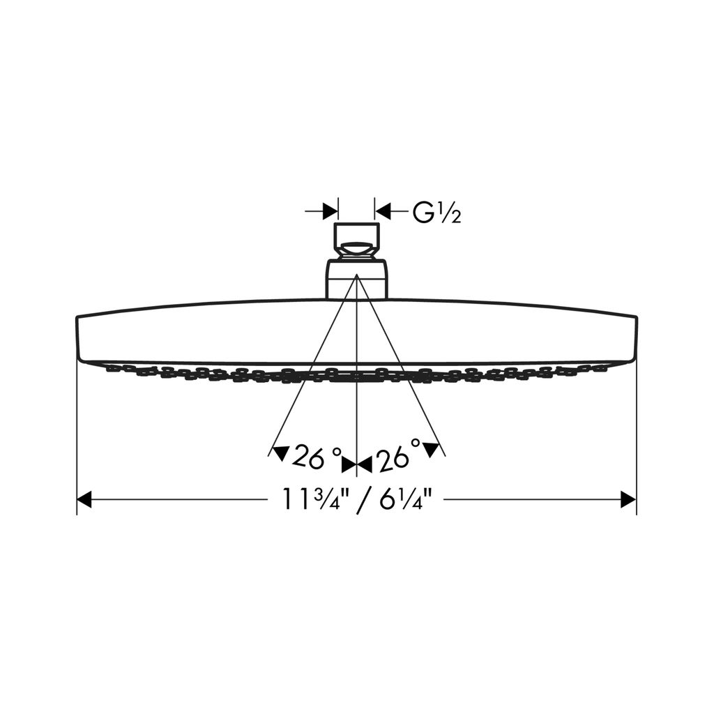 Hansgrohe 27387001 Raindance Select E 300 AIR 2 Jet Showerhead Chrome 2