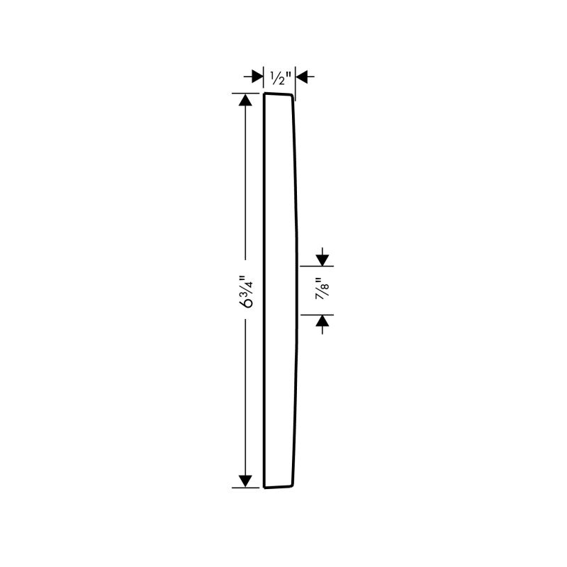 Hansgrohe 34612001 Axor Citterio M Wall Plate Chrome 2