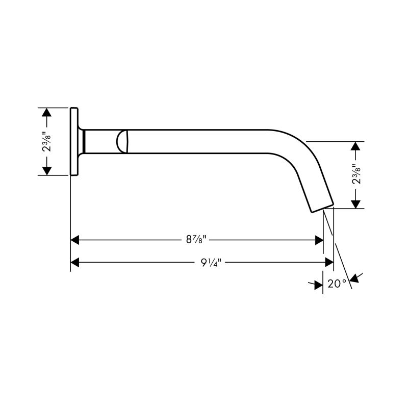 Hansgrohe 34315001 Axor Citterio M Wall Mounted Widespread Faucet Chrome 2