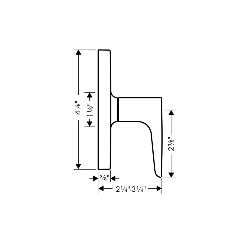 Hansgrohe 34964001 Axor Citterio M Volume Control Trim Chrome 2