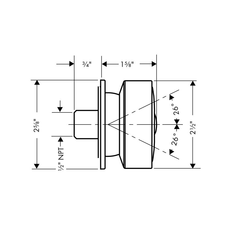 Hansgrohe 28469821 Axor Body Spray With Square Escutcheon Brushed Nickel 2