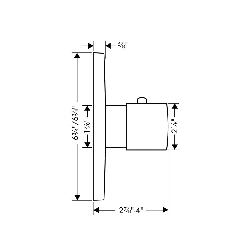 Hansgrohe 34714001 Axor Citterio M Thermostatic Trim Chrome 2