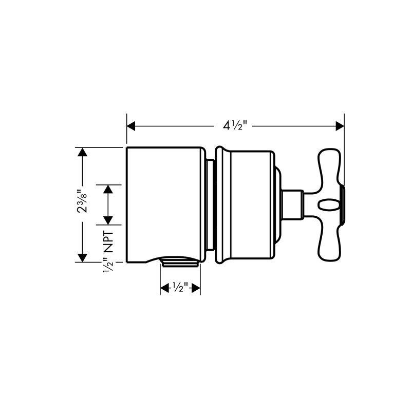 Hansgrohe 16882001 Axor Montreux Fix Fit Stop Chrome 2